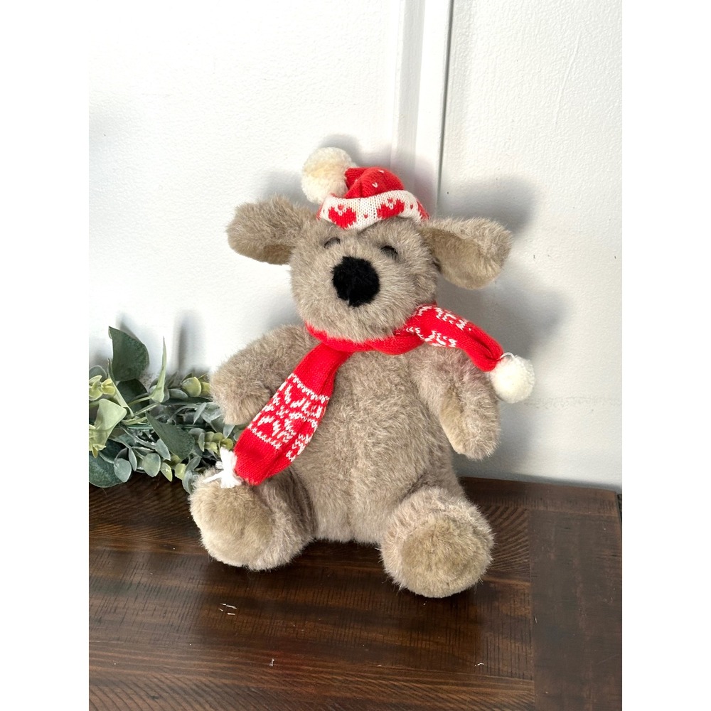 Kid Mutt Christmas Stuffed Dog Target Dayton Hudson 1990s vintage plush toy